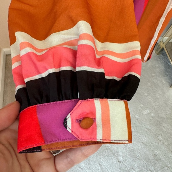 ASOS design long sleeve wrap dress with button details sz 8 - Picture 11 of 13